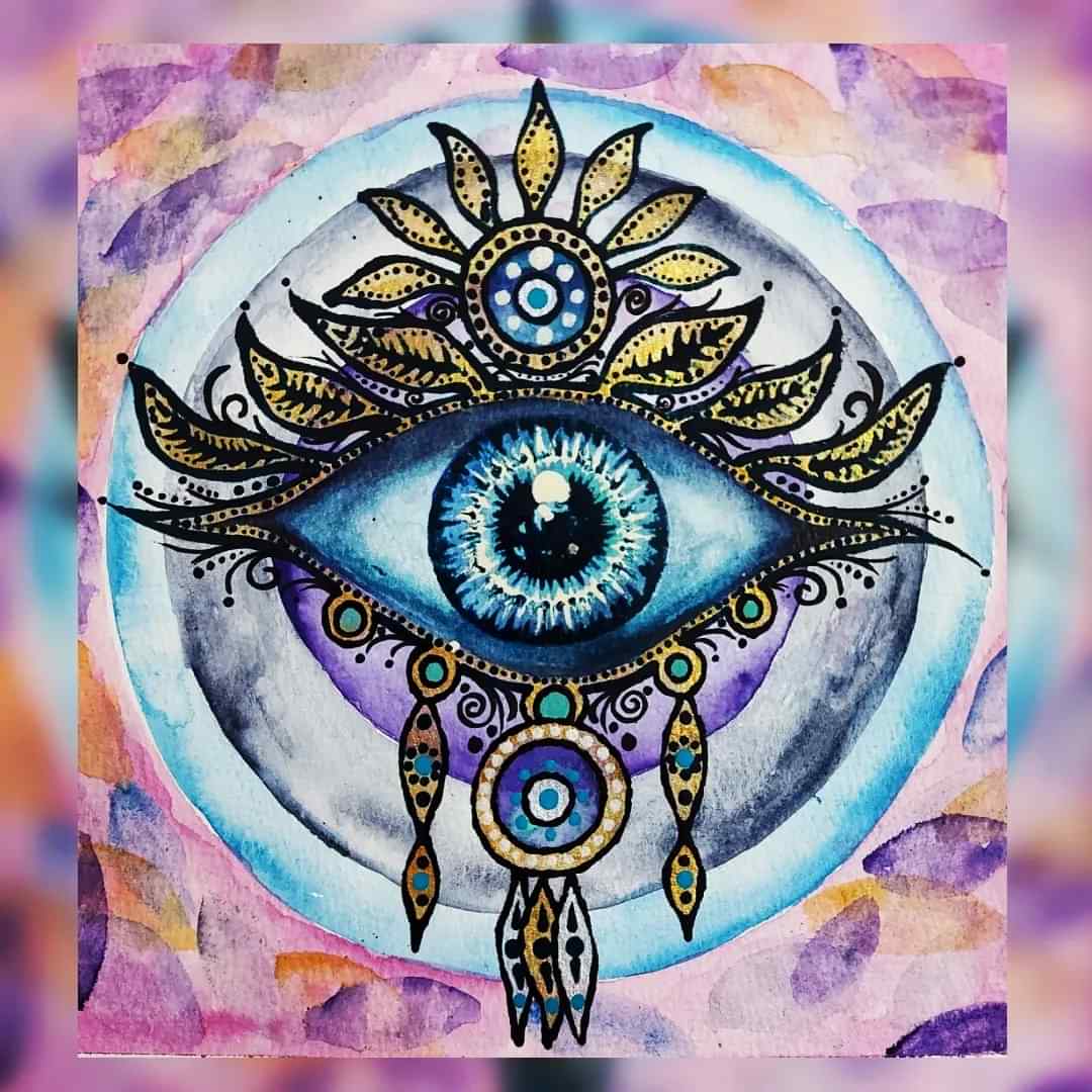 Art piece: eye-in-the-sky