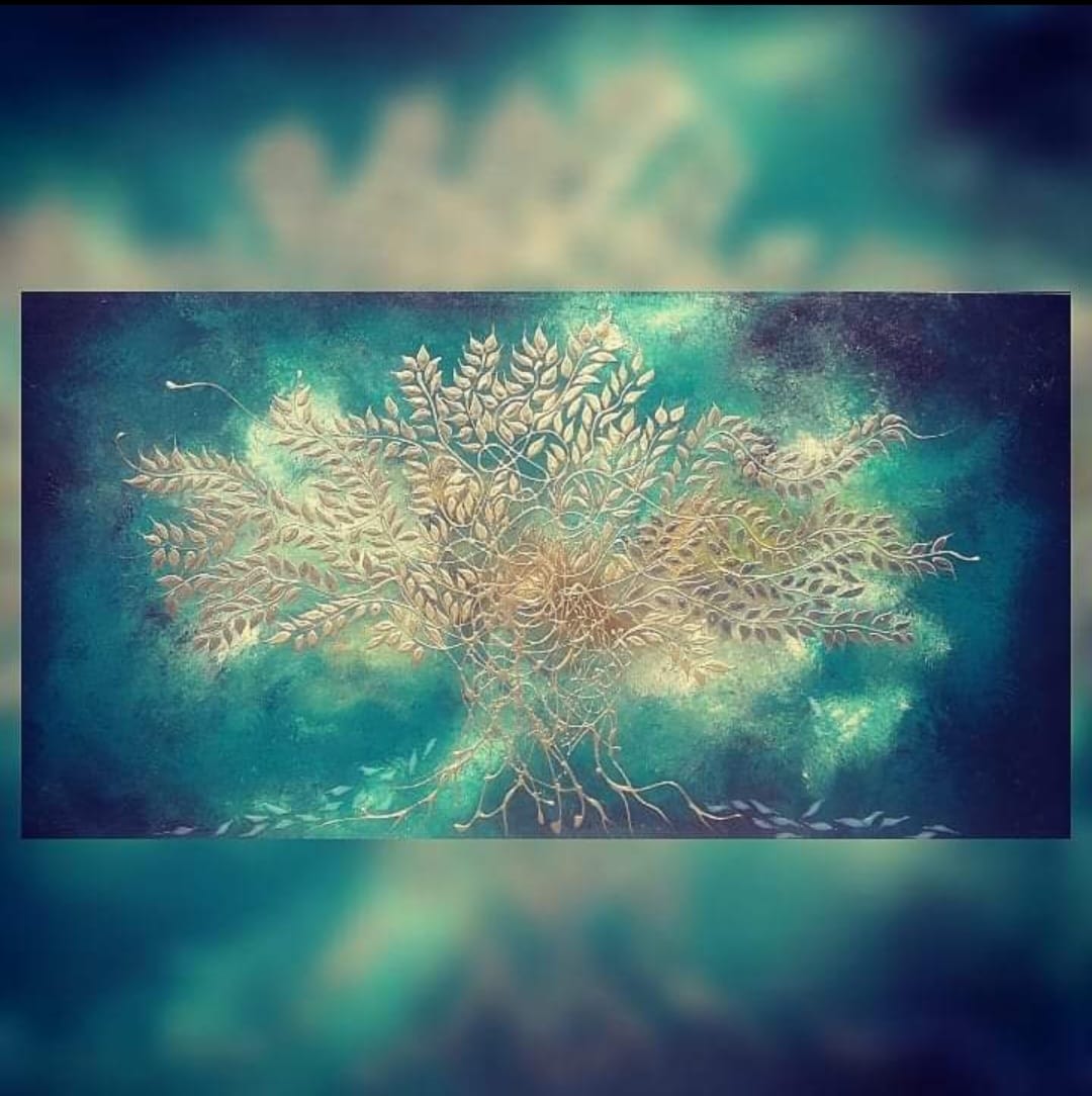 Art piece: tree-of-life-cyan2